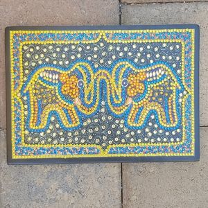 Jeweled Elephants Soft Leather Notebook/journal NW